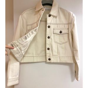 🔥Final Sale🔚 soon🔥Zara White Denim Jacket